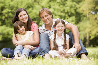 stock photo of a family